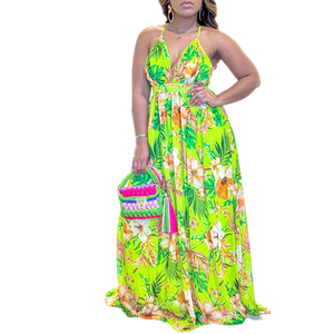 2025 Neueste Mode Design Plus Size Damen kleider Afrika Kleidung Kleid für Fat Woman Sommerkleid - Product Image 2