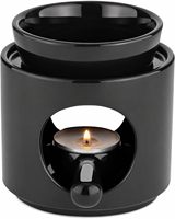 Diffuseur d'arômes en céramique pour cire fondue et brume chaude |   Décoration de chambre à coucher, porte-bougie tealight vert