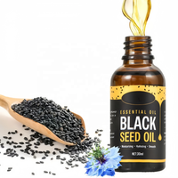 Huile capillaire hydratante et lissante aux graines noires OEM pour cheveux secs et crépus, huile naturelle hydratante pour le cuir chevelu et le corps, idéale pour le massage.