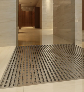 Drenaje de suelo de metal oculto de flujo de agua eficiente, desagües de rejilla de garaje para materiales de construcción de taller - Product Image 2