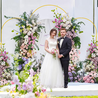 Support de toile de fond d'arche en métal pour mariage pour décor de fête