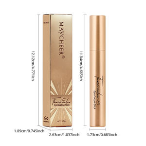 Maquillage biologique à marque privée, fard à paupières crème en stick, imperméable, mat, scintillant, multichrome, trois couleurs - Product Image 6