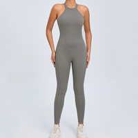 Combinaison de yoga à boucle dorsale S-XL en gros, combinaison de sport dos nu à séchage rapide pour femme