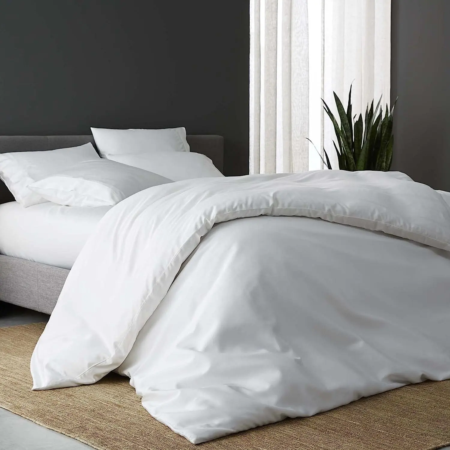 Draps de lit 100% bambou biologique de luxe, draps de lit personnalisés King Size, ensemble de literie pour la maison