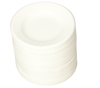 Assiettes en papier jetables, diamètre 9 cm, rondes, paquet de 100, T-4S