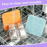 Boîte à lunch Bencircle B262 0-1L PP+Silicone 3 compartiments, anti-fuite, sans BPA, couvercle en acier inoxydable de qualité alimentaire, utilisable au micro-ondes