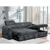 Canapé d'angle moderne de style européen, écologique, avec rangement intégré, pour salon, avec éponge, gain de place, avec meubles