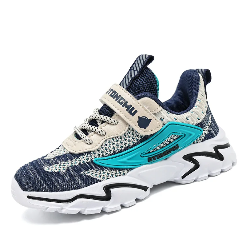 Детские кроссовки 1K0015 для мальчиков, Повседневная дышащая сетчатая спортивная обувь, для бега