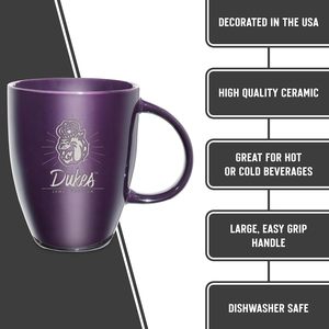 Mug en céramique Rico Industries NCAA 18 oz, gravé au laser, résistant, avec le logo de Duke et James Madison - Café/Thé - Product Image 5