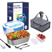 Lonchera Eléctrica Térmica de Acero Inoxidable a Precio de Fábrica, para Auto, Oficina, Escuela, Múltiples Opciones