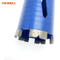 Soudé au laser 65*10*5T * 172 * G1/2 "BSP Thread Diamond Segmented Core Drill Bit Set pour la coupe à sec Granit, béton