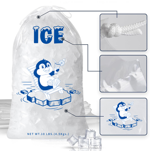 Fábrica <span class=keywords><strong>de</strong></span> China, <span class=keywords><strong>bolsa</strong></span> <span class=keywords><strong>de</strong></span> <span class=keywords><strong>hielo</strong></span> <span class=keywords><strong>de</strong></span> gran capacidad desechable transparente <span class=keywords><strong>de</strong></span> grado alimenticio personalizable - Product Image 5