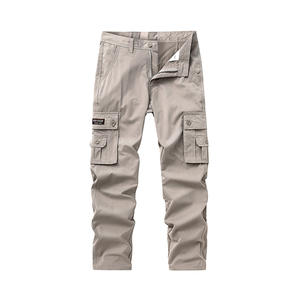 Nouveau <span class=keywords><strong>pantalon</strong></span> <span class=keywords><strong>cargo</strong></span> décontracté à jambe droite et multi-poches à mi-boutons en toile pour hommes, vêtements de plein air exclusivement pour <span class=keywords><strong>Amazon</strong></span> - Product Image 2