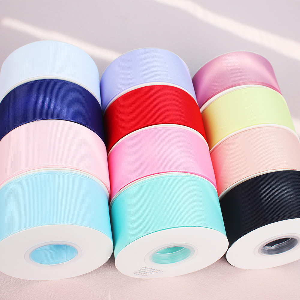 Wholesales Custom Personalized Printed logo Gift Ribbon Clothes Accessories 38mm Grosgrain Ribbon Ribbon