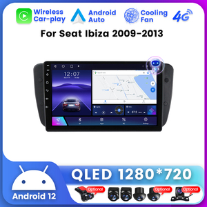 Navifly potencia de audio auto radio android control para coche <span class=keywords><strong>car</strong></span> per Seat <span class=keywords><strong>Ibiza</strong></span> 2009-2013 tv touch smart screen - Product Image 2
