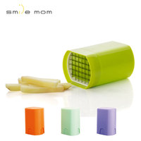 Smile Mom Coupe-légumes manuel 3-en-1 multifonction écologique en plastique pour carottes, pommes de terre et autres légumes