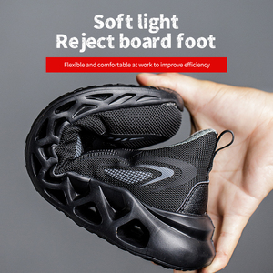 <span class=keywords><strong>Scarpe</strong></span> <span class=keywords><strong>Antinfortunistiche</strong></span> da <span class=keywords><strong>Uomo</strong></span> Traspiranti in Maglia Intrecciata Sneakers Industriali per Cantieri Edili <span class=keywords><strong>Scarpe</strong></span> Protettive per Siti Industriali e di Costruzione - Product Image 4