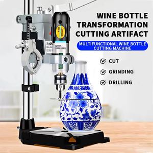 Electric Adjustable Speed Bottle <b>Cutting</b> <b>Machine</b> for Glass and Ceramic Flower Pot Grinding & Punching - Product Image 2