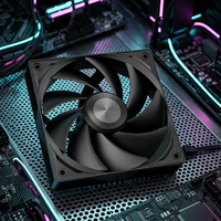 Ventilateur de boîtier 120 mm à haut débit d'air avec dissipateur thermique en plastique, roulement fluide PWM 4 broches, fonctionnement silencieux pour PC de jeu de bureau