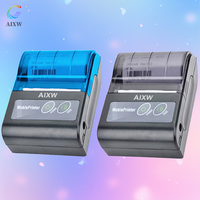 AIXW Printer penerimaan termal Mini 58mm, mendukung Android IOS Bluetooth nirkabel 2 inci dengan baterai isi ulang besar