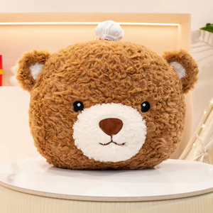 Cuscino Orsetto Cartone Animato All'ingrosso, Orsetto Chef <span class=keywords><strong>Torta</strong></span> di Compleanno, Orsetto Pane Imbottito per Snack e Decorazioni - Product Image 5