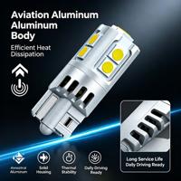 Ampoule LED Canbus T10 3030 3014 SMD pour voiture 12V sans erreur W5W, pour feux de position latéraux, plaque d'immatriculation, porte, tableau de bord, 6000K, remplacement OEM