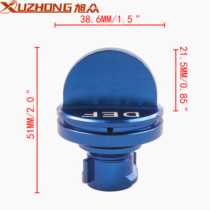 Tapa de Combustible de Aluminio Xuzhong de 13-18 mm para Dodge Ram Diesel, Repuesto Verde Azul, Paquete de Dos - Product Image 2