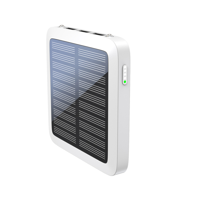 Original Factory Hot Selling Products 2025 Mini Portable Waterproof Solar Power Bank 5000mAh Dual USB Micro USB LED Flashlight