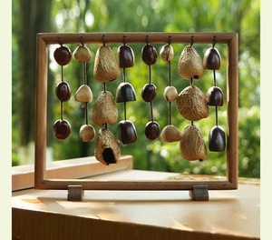 Natural Fruit Shell <b>Wind</b> <b>Chime</b> Seed Pod Sound <b>Chime</b> Sound Therapy Healing Home Decoration Desktop ornament - Product Image 4