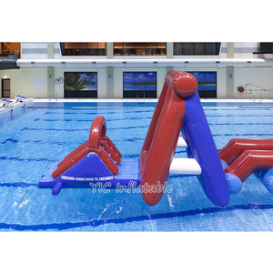 Carrera de obstáculos de agua flotante inflable a la venta para <span class=keywords><strong>piscina</strong></span> <span class=keywords><strong>con</strong></span> soplador incluido para <span class=keywords><strong>parques</strong></span> acuáticos y recreación - Product Image 3