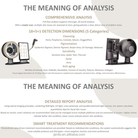 Analyseur de diagnostic de la peau du visage 3D portable, testeur facial, scanner, miroir magique pour le visage, appareil d'analyse, analyse de la peau