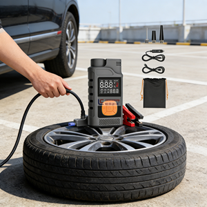 Arrancador de Emergencia para Coche y Camión ChiXiong, Fuente de Alimentación de 12V, Gran Capacidad 1200A, Rojo, Arrancador de Batería Diésel a Prueba de Chispas con Bomba de Aire - Product Image 1