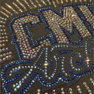 Fogli di Strass Termoadesivi con Lettere Personalizzate Bling Bordo a Frangia Toppa di Cristalli Hotfix da Stirare per Magliette Fai da Te Pietre Flatback - Product Image 1