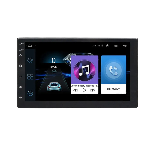 DDP 7" 1024*600 HD Screen 2 Din Android Car DVD Player Universal Double Din Car Radio GPS MP3 Designed Dashboard Installation
