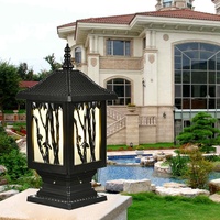 Lámpara Led de aluminio para jardín, luces de pilar para puerta principal