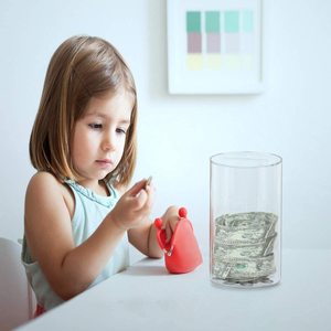 Alcancía grande y transparente, tarro acrílico para dinero, monedas, billetes de efectivo, caja de colección de urna - Product Image 4