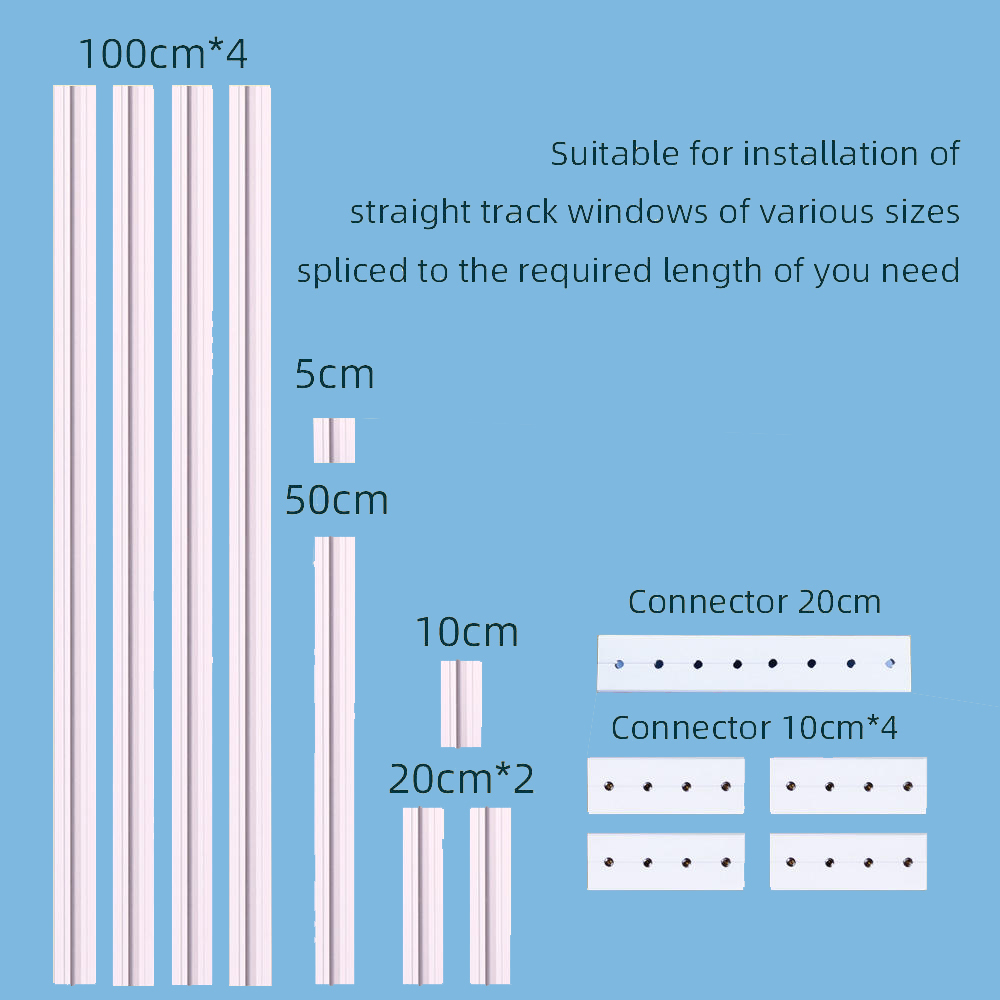 Tuya Zigbee Home Electric Motorized Curtain Motor Splicing Track DIY Sliding Rails Set Living Room Aluminum Plug Powered Curtain · image 13