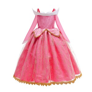 Ropa a granel al por mayor, vestido de princesa para niñas, disfraz de princesa rosa de <span class=keywords><strong>la</strong></span> <span class=keywords><strong>Bella</strong></span> <span class=keywords><strong>Durmiente</strong></span> para 2-10Y con accesorios - Product Image 3