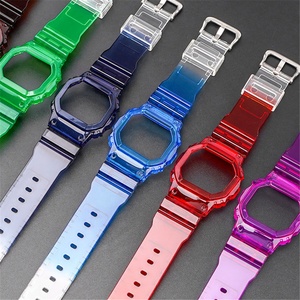Bracelet en plastique TPU + étui de remplacement avec boucle ardillon pour Sommiis /dw-5600 <span class=keywords><strong>5000</strong></span> 5025 Gw-m5610 <span class=keywords><strong>G</strong></span>-5600 - Product Image 1