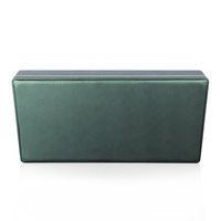 FADELI PACKING - Vente en gros de boîtes à bijoux 3 en 1, grande boîte à colliers en cuir PU vert foncé, boîte de rangement pour bijoux