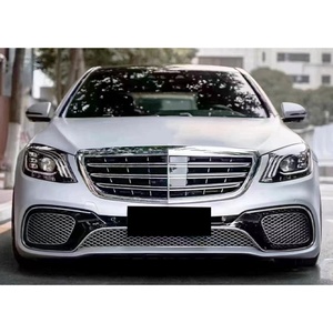 Kit de Carrocería Delantera y Trasera con Luces Antiniebla para BENZ Clase S S65, Modificación y Actualización de Automóviles W222 2014-2017, Estilo 2019 - Product Image 3