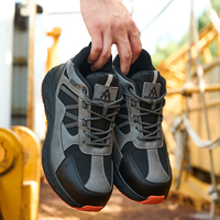 Bottes de travail sportives mi-montantes OEM en toile et daim avec doublure en fourrure et maille, légères, respirantes, à embout en acier, unisexe, anti-écrasement