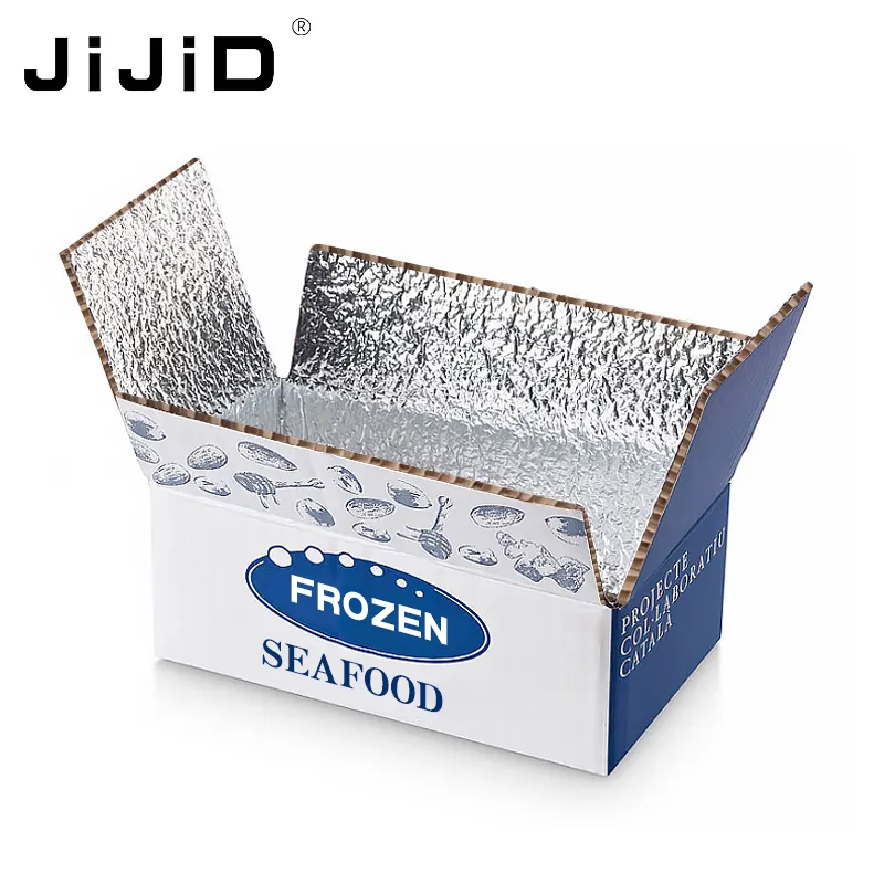 Jiayjijid — boîte de Transport personnalisée pour aliments, boîte de rangement isolante pour chaîne froide, en aluminium, pour emballage givré