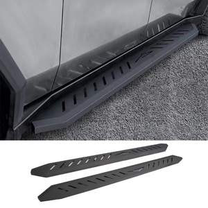 Marchepieds latéraux pour <span class=keywords><strong>Tesla</strong></span> <span class=keywords><strong>Cybertruck</strong></span> <span class=keywords><strong>2022</strong></span>+ en acier au manganèse robuste, barres de protection antidérapantes tout-terrain F-150 Silverado - Product Image 3