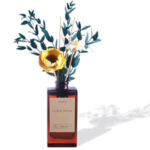 Aromaterapia sin <span class=keywords><strong>Fuego</strong></span>, Nueva Botella Cuadrada <span class=keywords><strong>de</strong></span> Boca Pequeña con Color Gradual Retro Simple, Decoración <span class=keywords><strong>de</strong></span> Fragancia para el Hogar Interior - Product Image 6