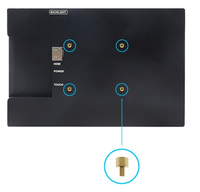 Monitor Sentuh IPS 8 Inci 1280*800 Kaca Anti Gores 6H Panel Layar dengan Tombol Penyesuaian Lampu Latar Belakang