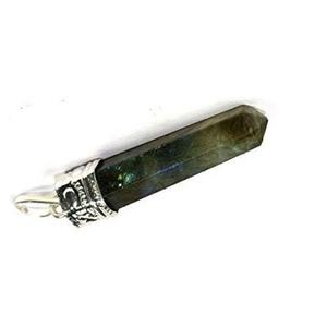 Haute qualité Cristal Pendentif labradorite Point Guérison Pierres Précieuses Crayon Cristal Hexagonal point Bijoux Collier Grossiste - Product Image 5