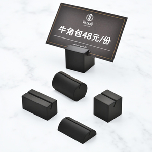 Support de Présentation Moderne en Acier Inoxydable Antirouille Pré-assemblé pour Étiquettes de Prix et Menus – Idéal pour la Restauration - Product Image 1