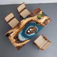 PURCOAT Revêtement liquide époxy transparent haute brillance anti-jaunissement pour table en bois à coulage profond