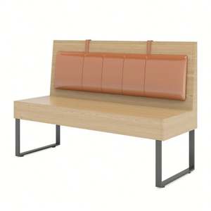 Moda comercial personalizado nuevo diseño Bistro mesa y sillas MARCO DE Metal ratán trasero interior restaurante silla conjunto - Product Image 5